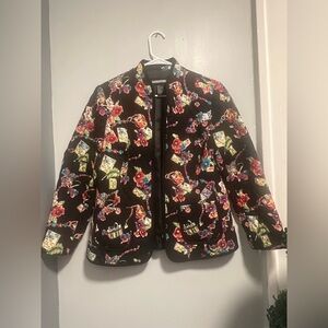 Requirements Black Floral Kids Blazer